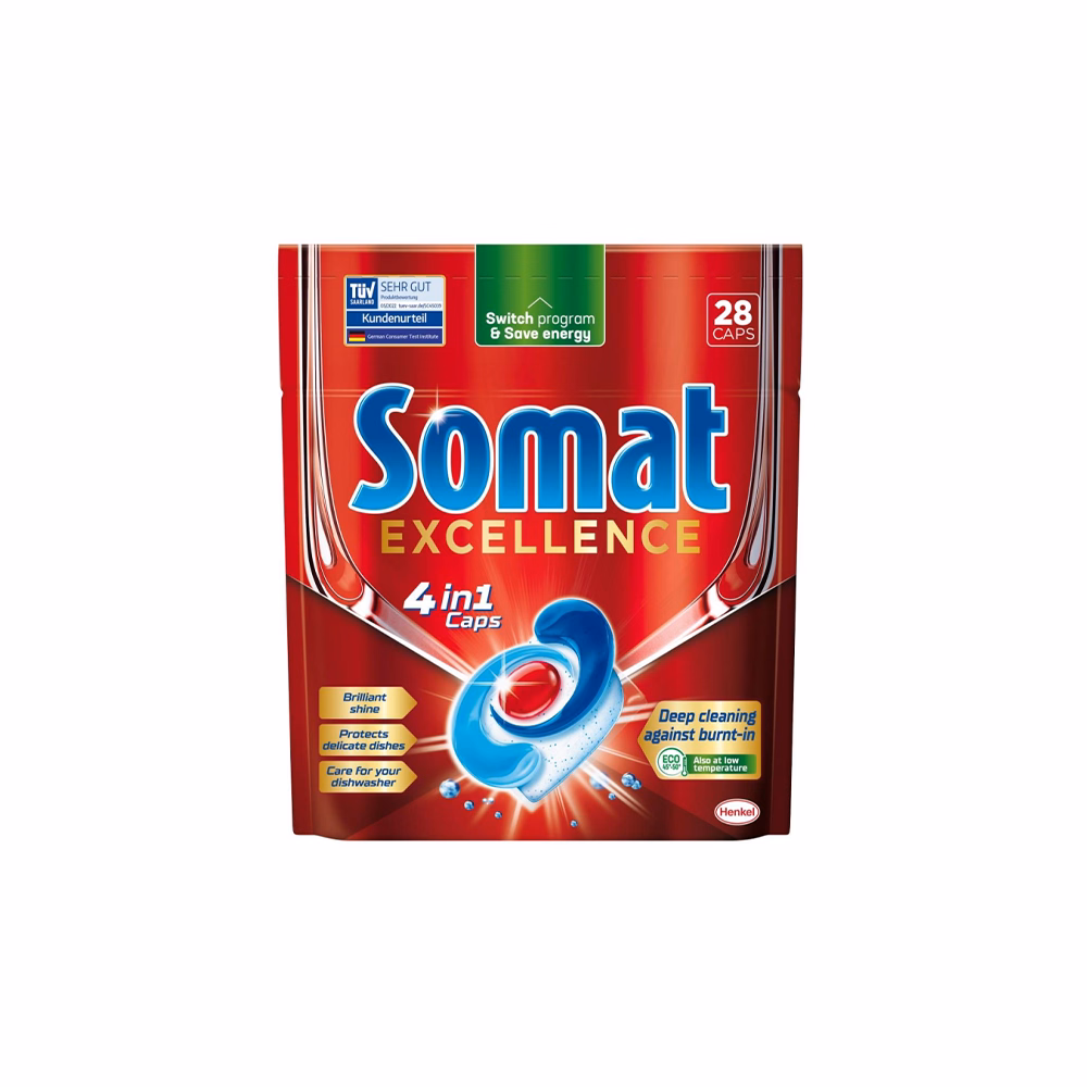 Mosogatógép tabletta SOMAT Excellence 28 darab/doboz