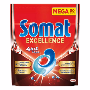 Mosogatógép tabletta SOMAT Excellence 50 darabos