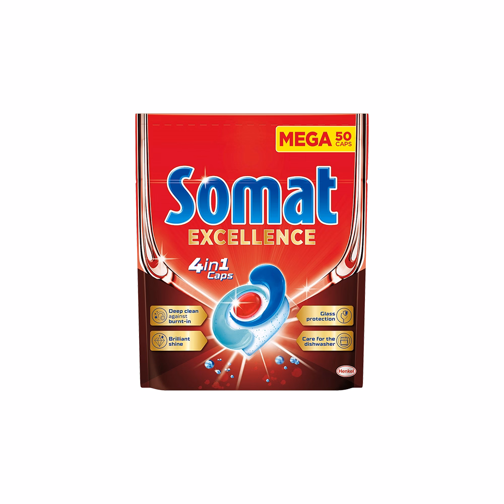 Mosogatógép tabletta SOMAT Excellence 50 darabos