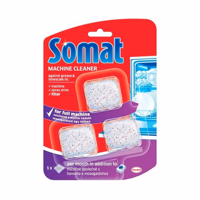 Mosogatógép tisztító tabletta SOMAT 3x20 g