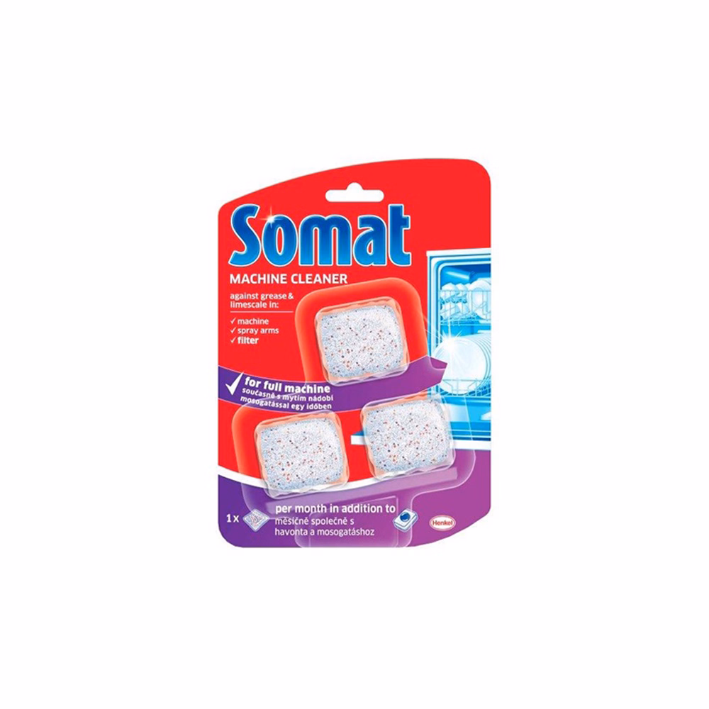 Mosogatógép tisztító tabletta SOMAT 3x20 g