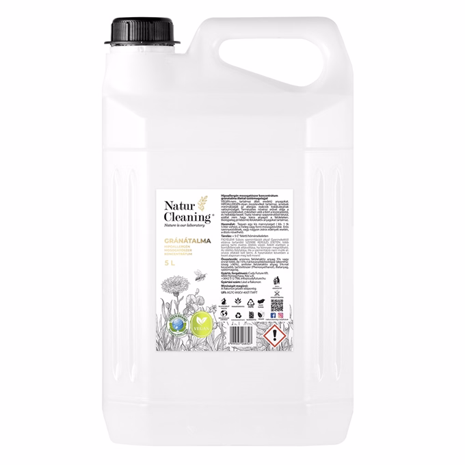 Mosogatószer NATURCLEANING koncentrátum gránátalma 5 liter