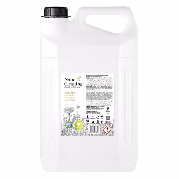 Mosogatószer NATURCLEANING koncentrátum pomelo-citrus 5 liter