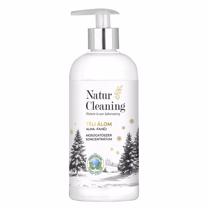 Mosogatószer NATURCLEANING pumpás koncentrátum Téli Álom alma-fahéj 500 ml