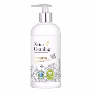 Mosogatószer NATURCLEANING pumpás koncentrátum almaecetes zöldalma illattal 500 ml