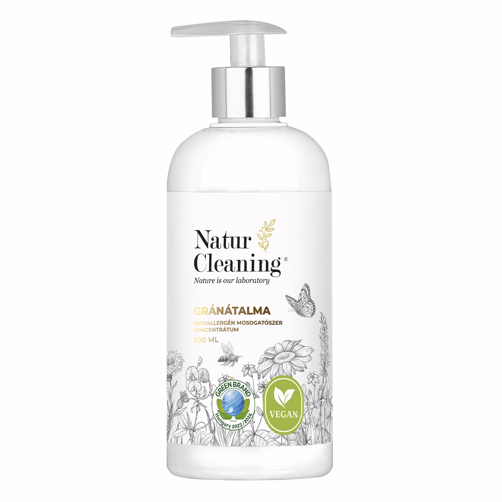 Mosogatószer NATURCLEANING pumpás koncentrátum gránátalma 500 ml
