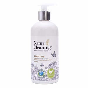 Mosogatószer NATURCLEANING pumpás koncentrátum sensitive illat,-és allergénmentes 500 ml