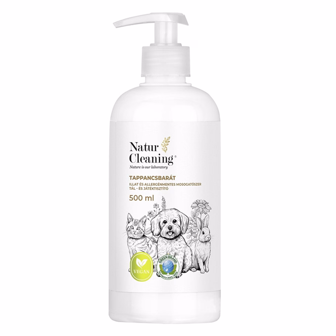 Mosogatószer NATURCLEANING tappancsbarát tál,- és játéktisztító 500 ml