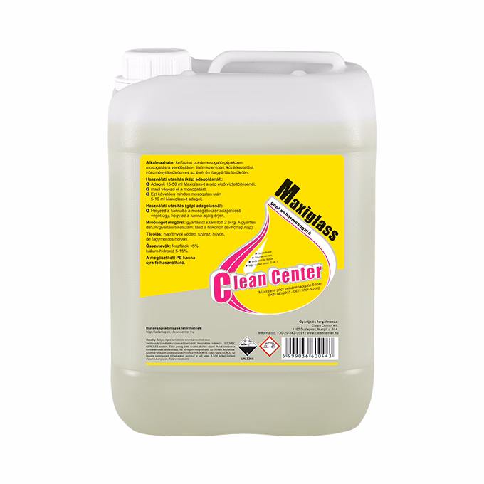 Mosogatószer gépi CLEAN CENTER Maxiglass pohármosogató 5L