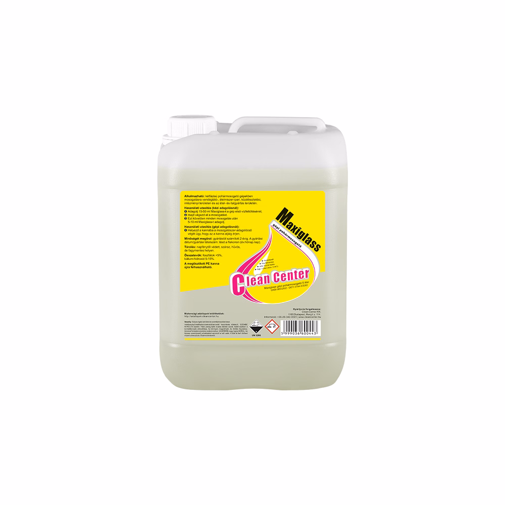 Mosogatószer gépi CLEAN CENTER Maxiglass pohármosogató 5L