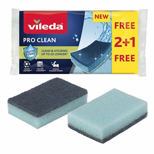 Mosogatószivacs VILEDA Pro Clean 2+1