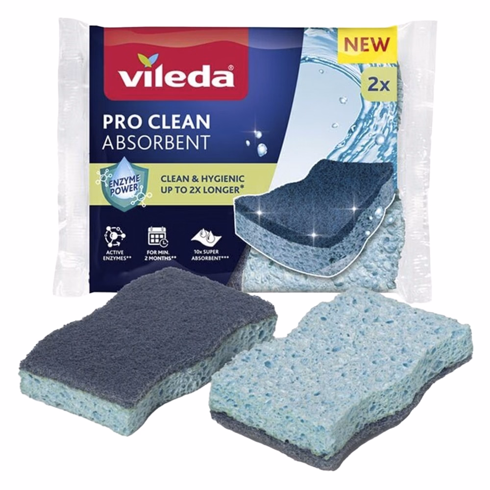 Mosogatószivacs VILEDA Pro Clean viszkóz 2 darabos