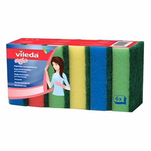 Mosogatószivacs VILEDA Rainbow 6 darabos Mosogatószivacs VILEDA Rainbow 6 darabos