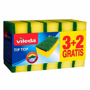 Mosogatószivacs VILEDA Style Tip Top 3+2 darabos