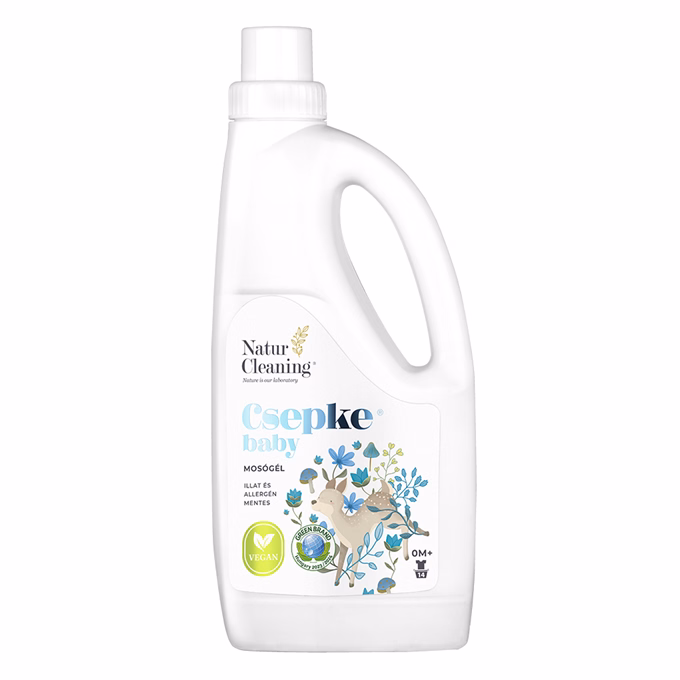 Mosógél NATURCLEANING Csepke baby allergénmentes 0m+ 1 liter