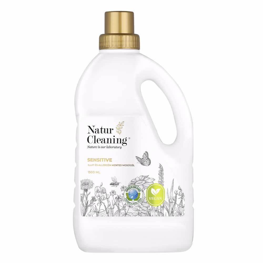 Mosógél NATURCLEANING sensitive illat,-és allergénmentes 1,5 liter