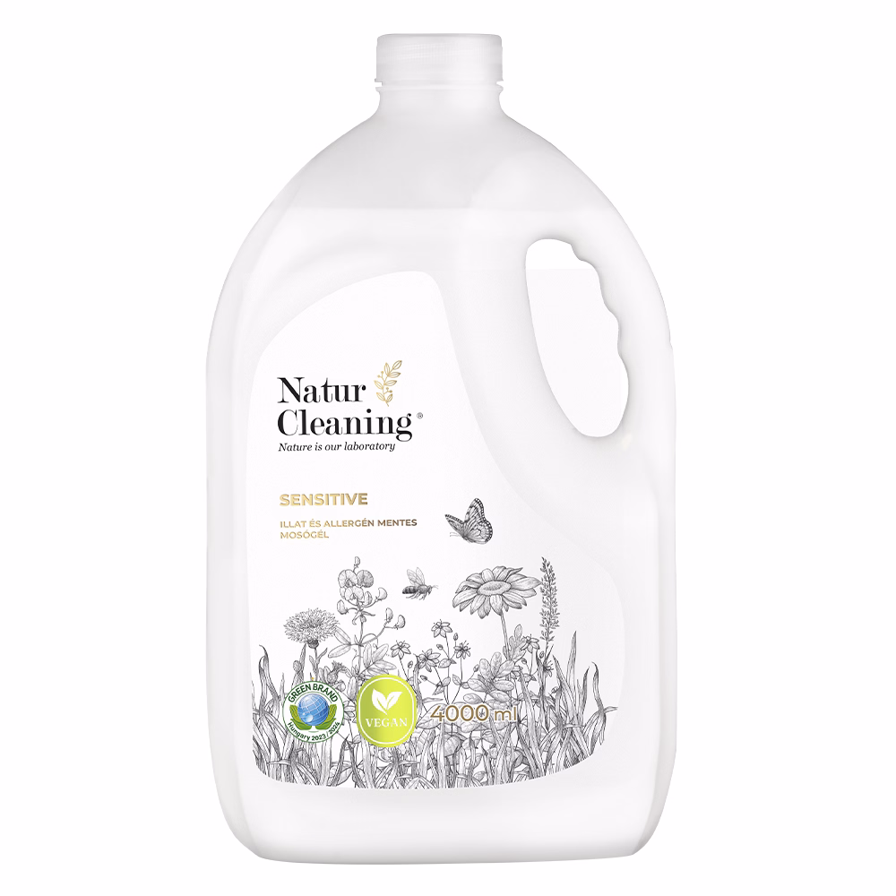 Mosógél NATURCLEANING sensitive illat,-és allergénmentes 4 liter