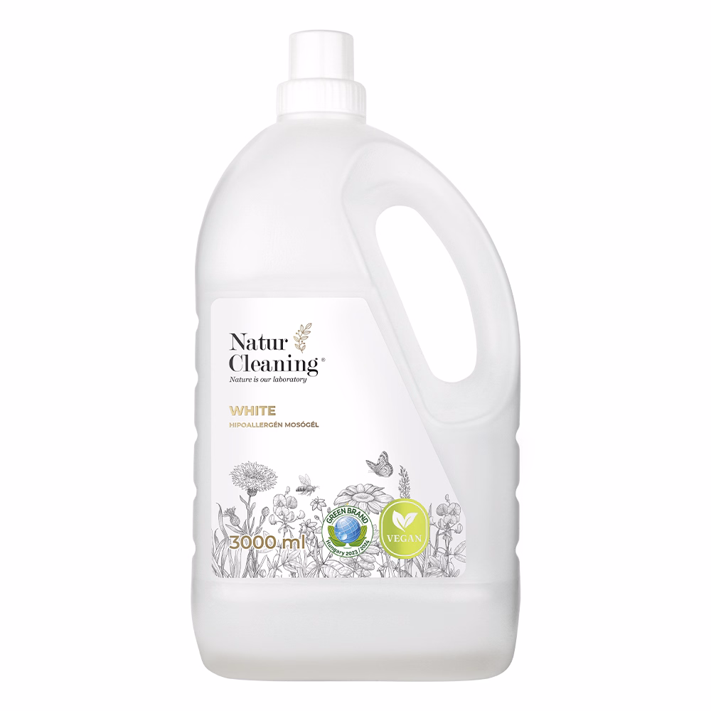 Mosógél NATURCLEANING white hipoallergén 3 liter