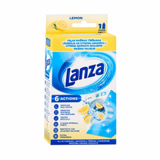 Mosógép tisztító folyadék LANZA 250 ml citrom
