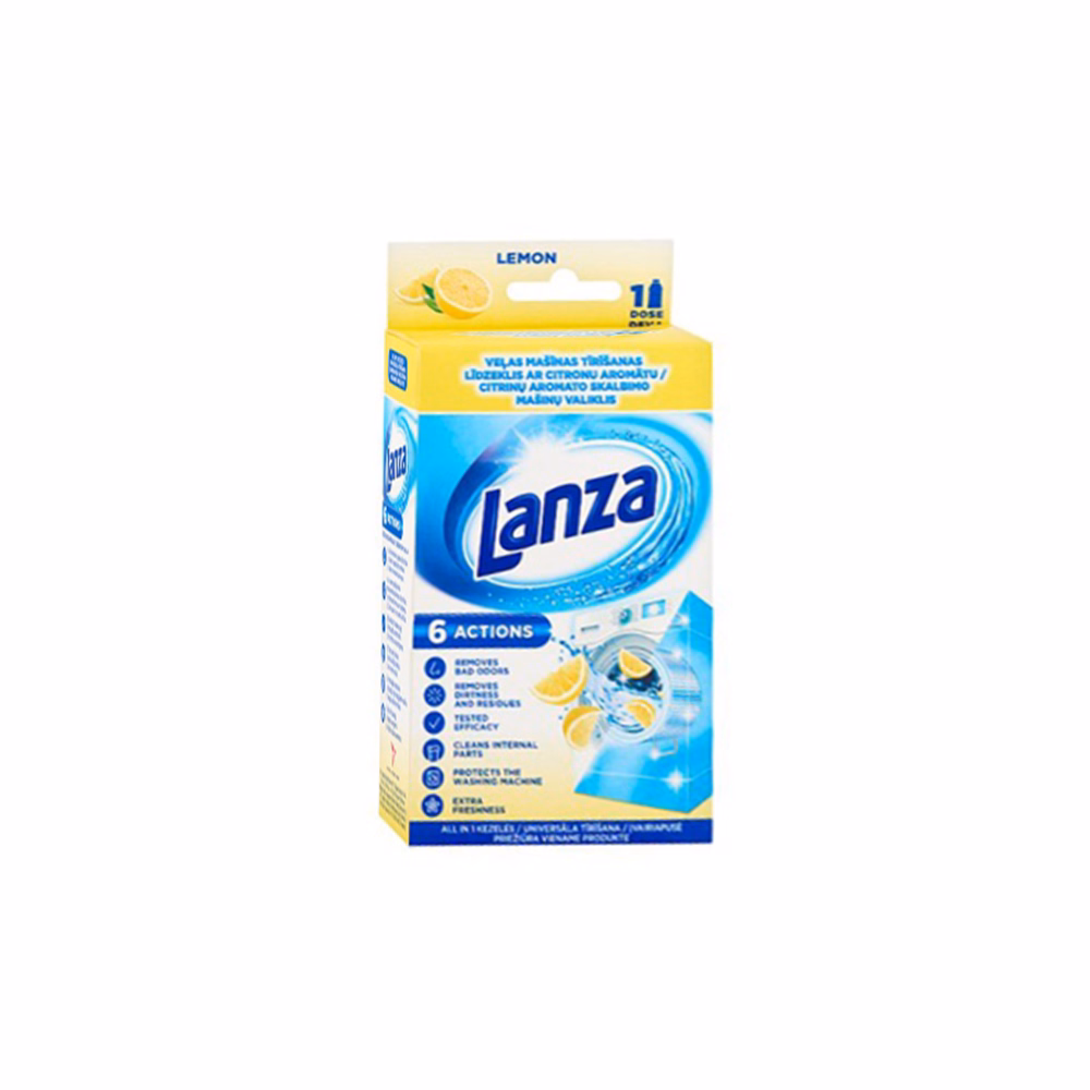 Mosógép tisztító folyadék LANZA 250 ml citrom