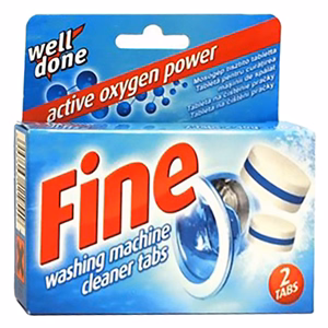 Mosógép tisztító tabletta WELL DONE Fine 2x40 g-os