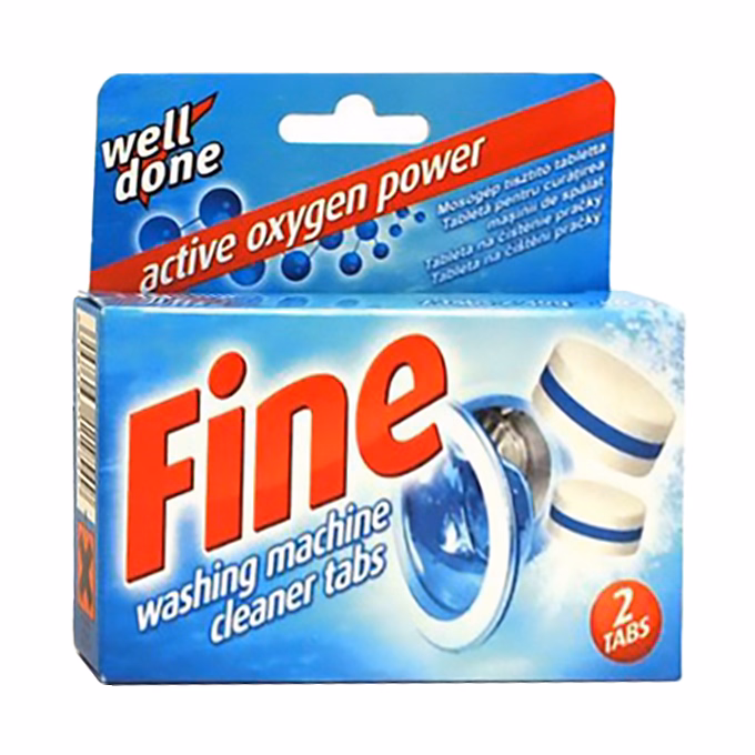 Mosógép tisztító tabletta WELL DONE Fine 2x40 g-os