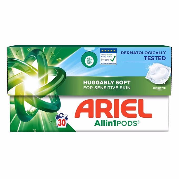 Mosókapszula ARIEL Sensitive 30 db