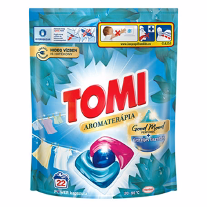 Mosókapszula TOMI Lotus Universal fehér- és világos ruhákhoz 22 db