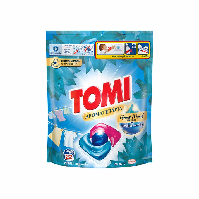Mosókapszula TOMI Lotus Universal fehér- és világos ruhákhoz 22 db