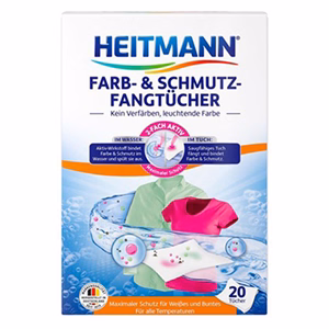 Mosókendő szín- és szennyfogó HEITMANN 20 darabos