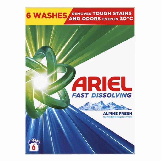 Mosópor ARIEL Alpine fresh 6 mosás 330 g