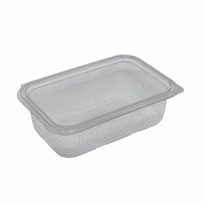 Műanyag salátás egybefedeles tál PET 750 ml 100 darabos