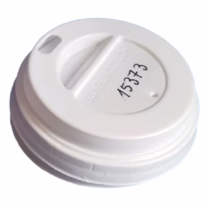 Műanyag tető ivólyukkal 62mm fehér 1dl papírpohárhoz 100 darabos 14652,14657