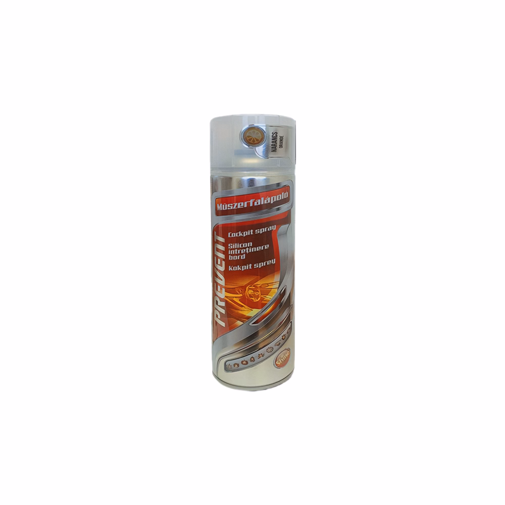 Műszerfalápoló PREVENT szilikonmentes narancs 500 ml