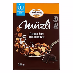Müzli CERBONA étcsokoládés dobozos 200 g