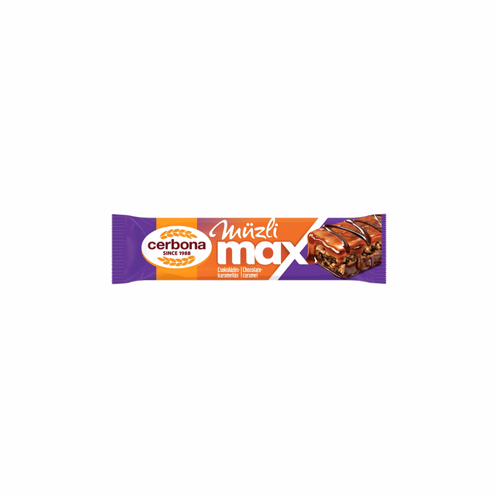 Müzliszelet CERBONA MAX epres-csokis 30 g