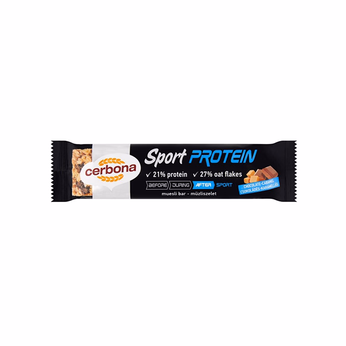 Müzliszelet CERBONA Protein csokoládés-karamellás 35 g
