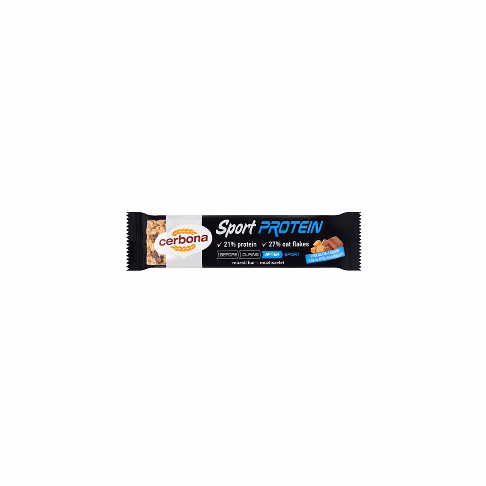 Müzliszelet CERBONA Protein csokoládés-karamellás 35 g