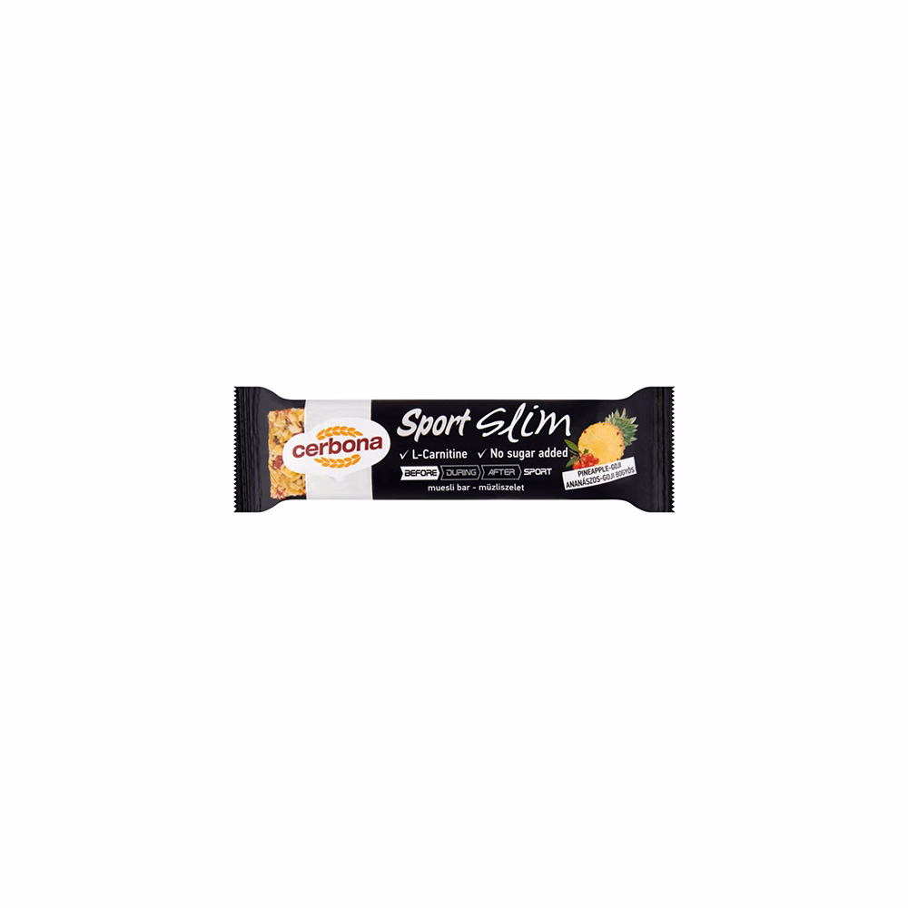 Müzliszelet CERBONA Slim ananászos-goji bogyós 35 g