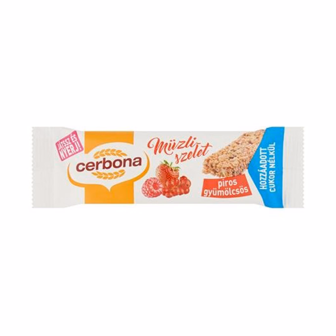 Müzliszelet CERBONA gyümölcsös 20 g