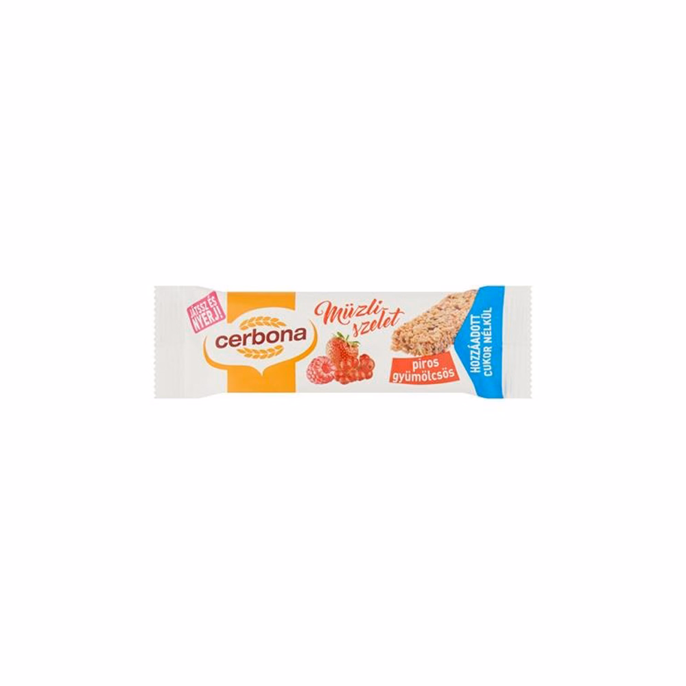 Müzliszelet CERBONA gyümölcsös 20 g