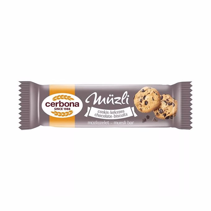 Müzliszelet CERBONA kekszes-csokoládés 20 g