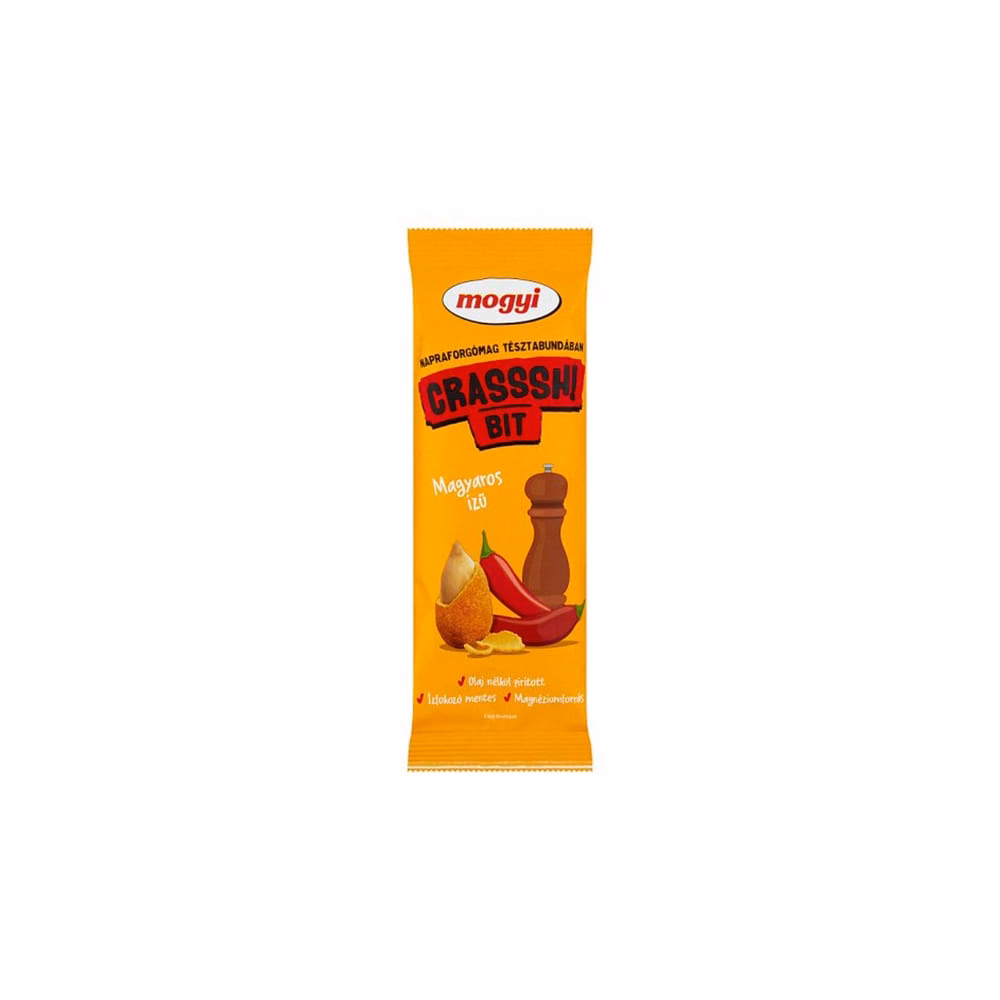 Napraforgómag tésztabundában MOGYI Crasssh! Bit magyaros 70 g