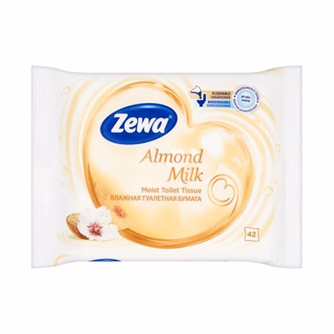 Nedves toalettpapír ZEWA Almond Milk 42 darabos