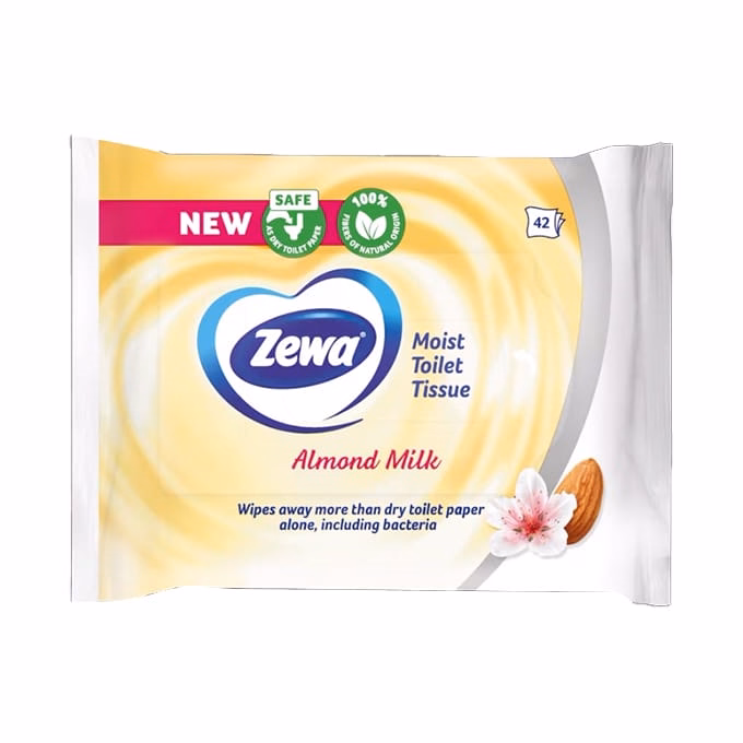 Nedves toalettpapír ZEWA Almond Milk 80 darabos