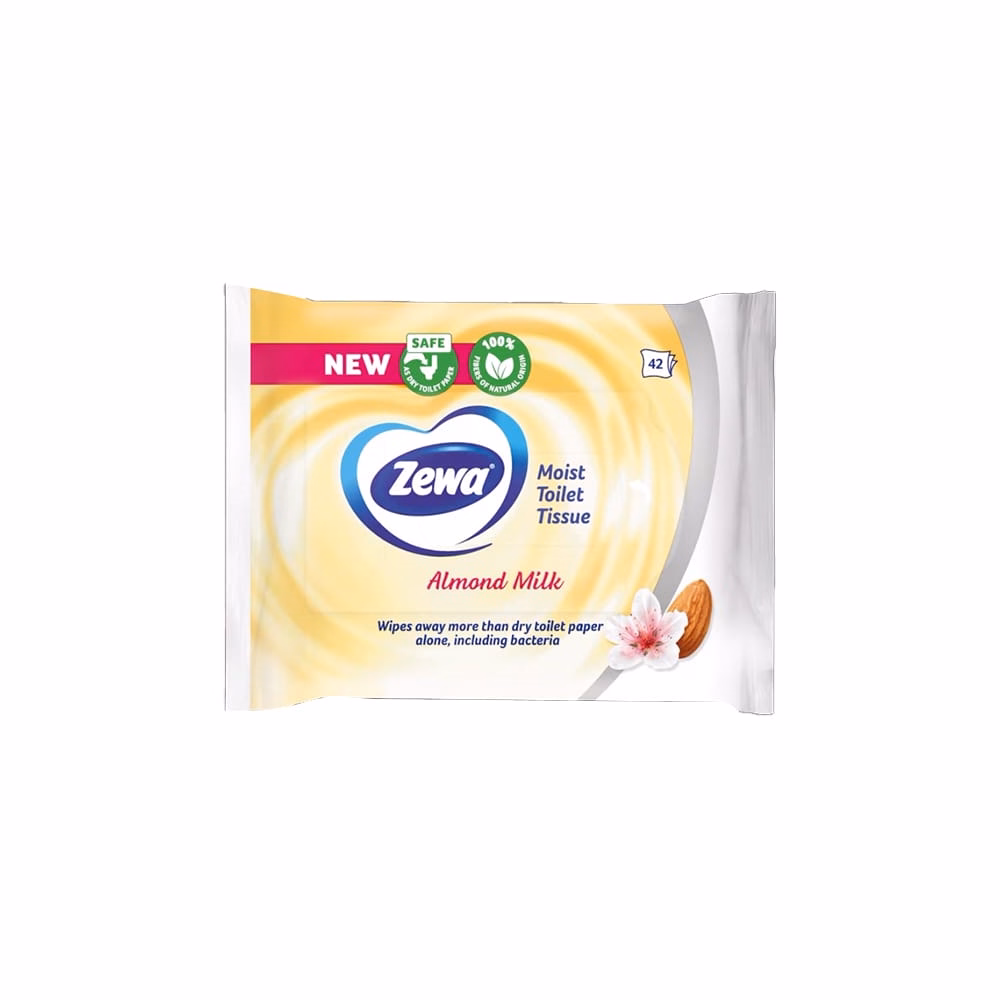 Nedves toalettpapír ZEWA Almond Milk 80 darabos