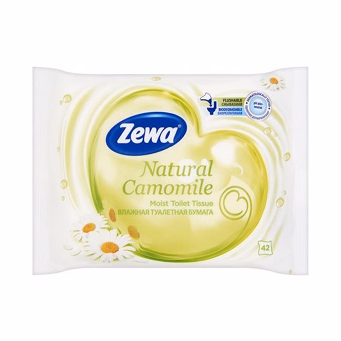 Nedves toalettpapír ZEWA Nature Camomile 42 darabos