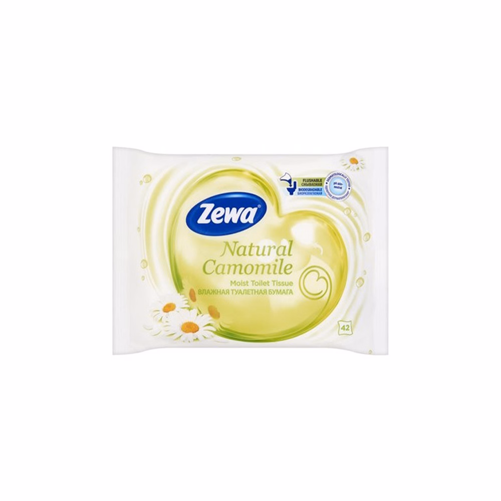 Nedves toalettpapír ZEWA Nature Camomile 42 darabos