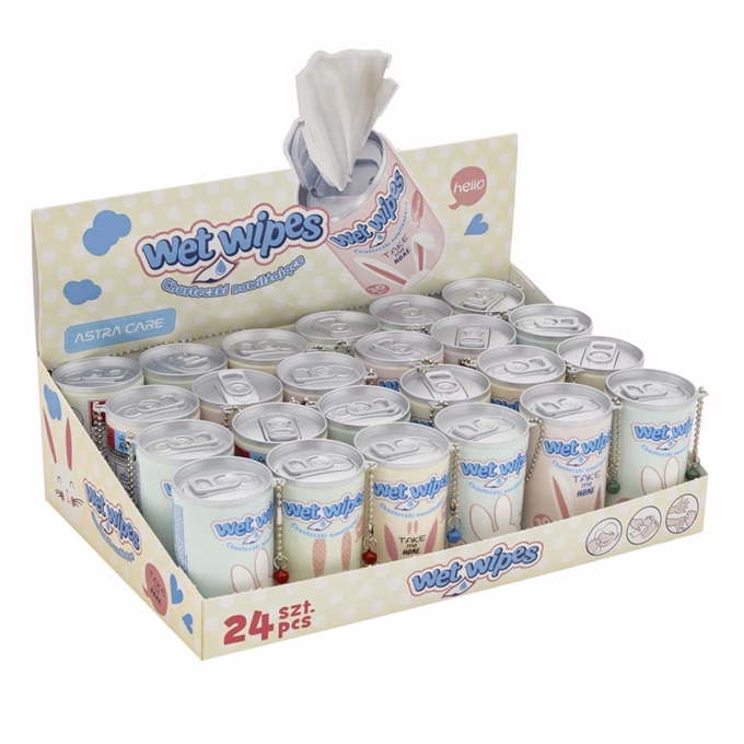 Nedves törlőkendő ASTRA CARE Dobozos Bunnies 70×140mm 30 darabos