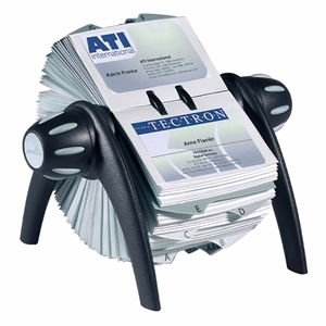 Névjegyartó DURABLE Visifix forgatható fekete